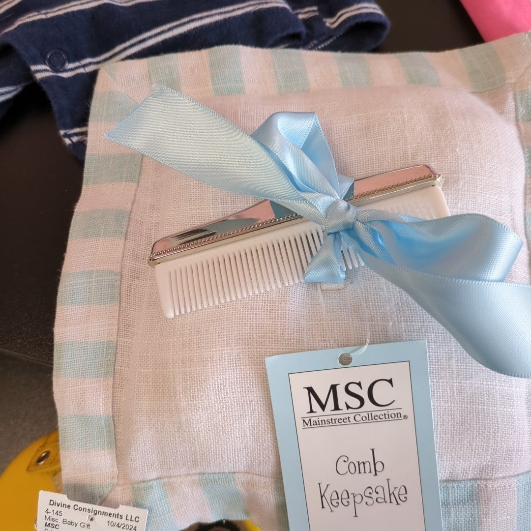 MSC Silver comb & pillow Baby Gift